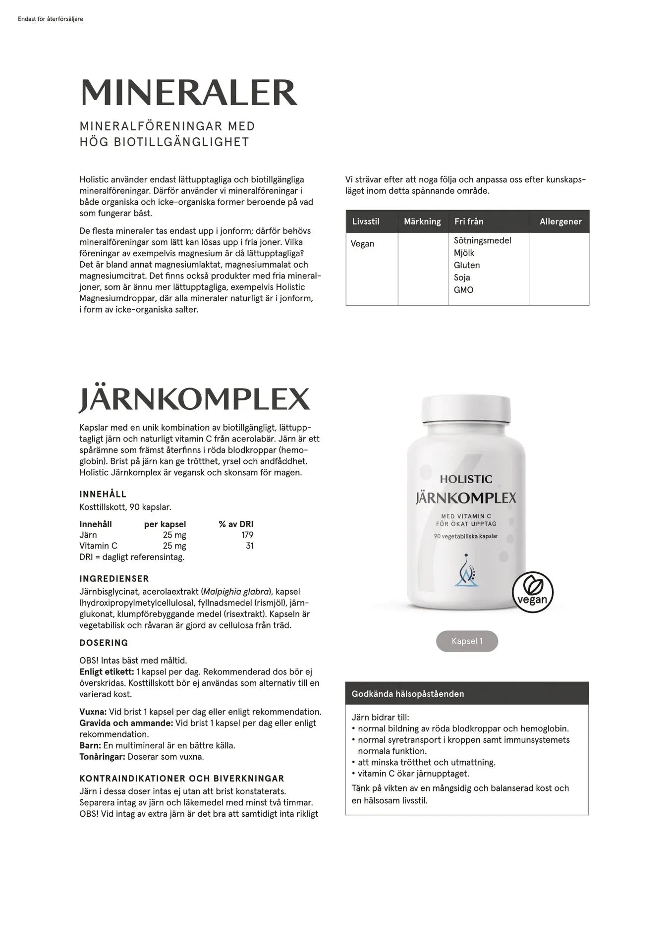 Holistic Selen, 90 kapslar