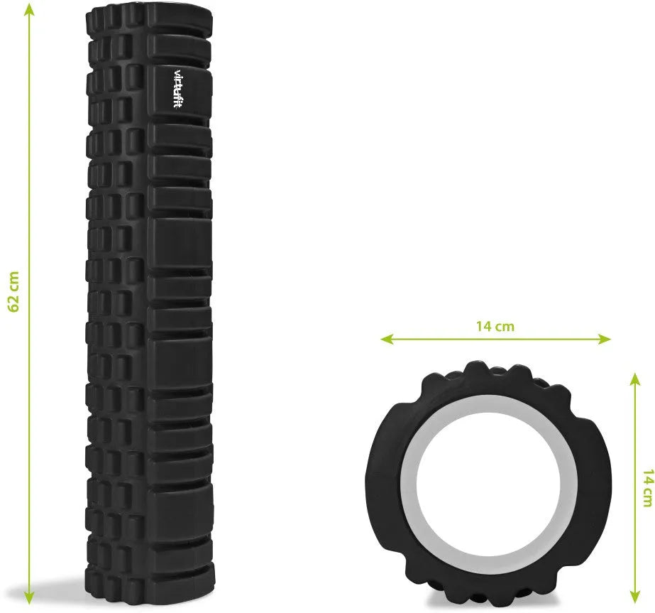 Virtufit Foam Roller 62 cm, black