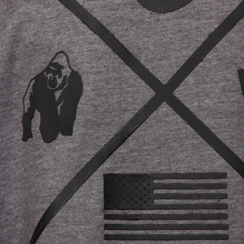 Gorilla Wear Sheldon Work Out Top T-shirt, grey