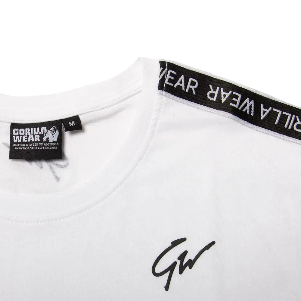 Gorilla Wear Chester T-Shirt, white/black