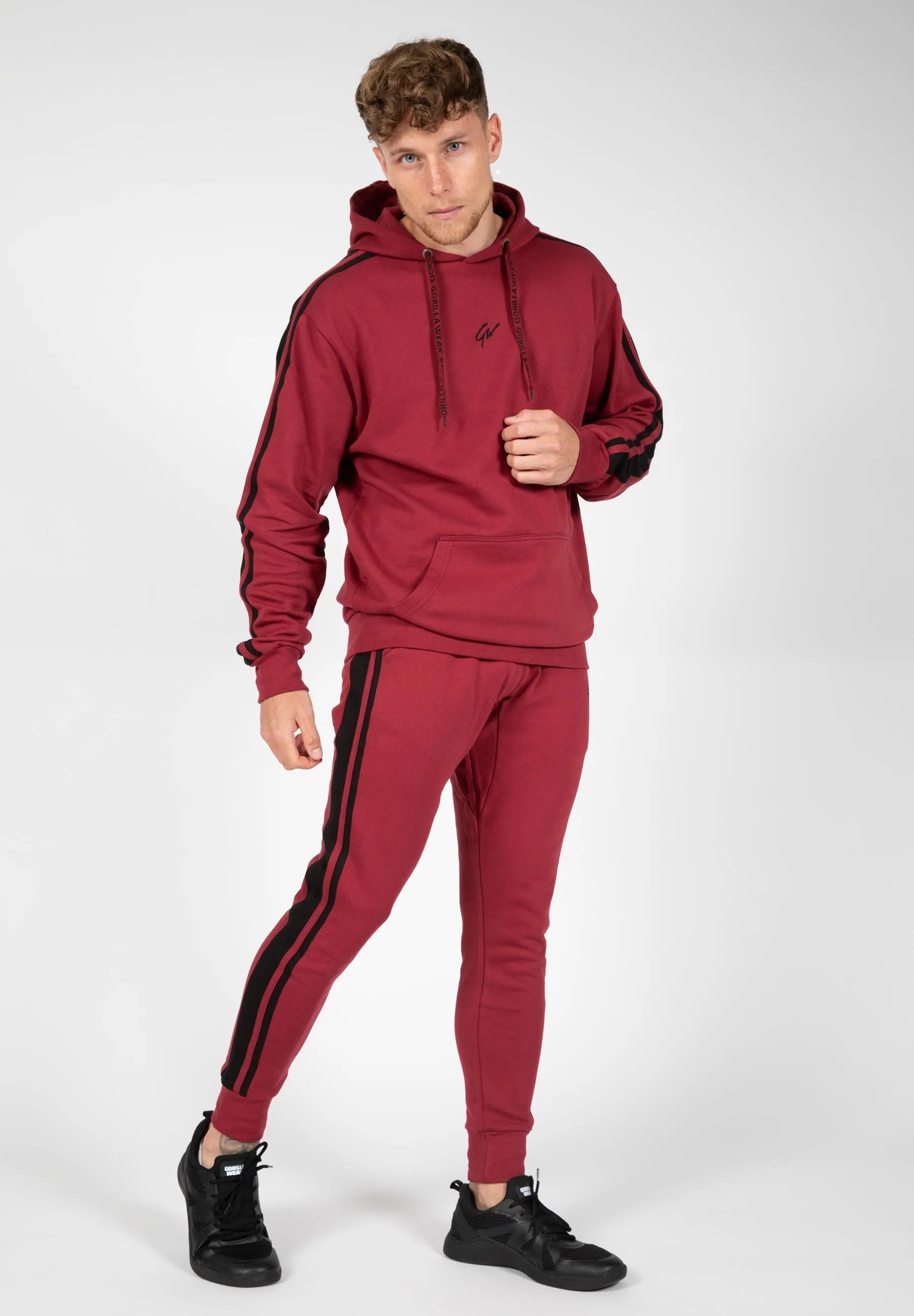 Gorilla Wear Banks Pants/Träningsbyxor, burgundy red/black