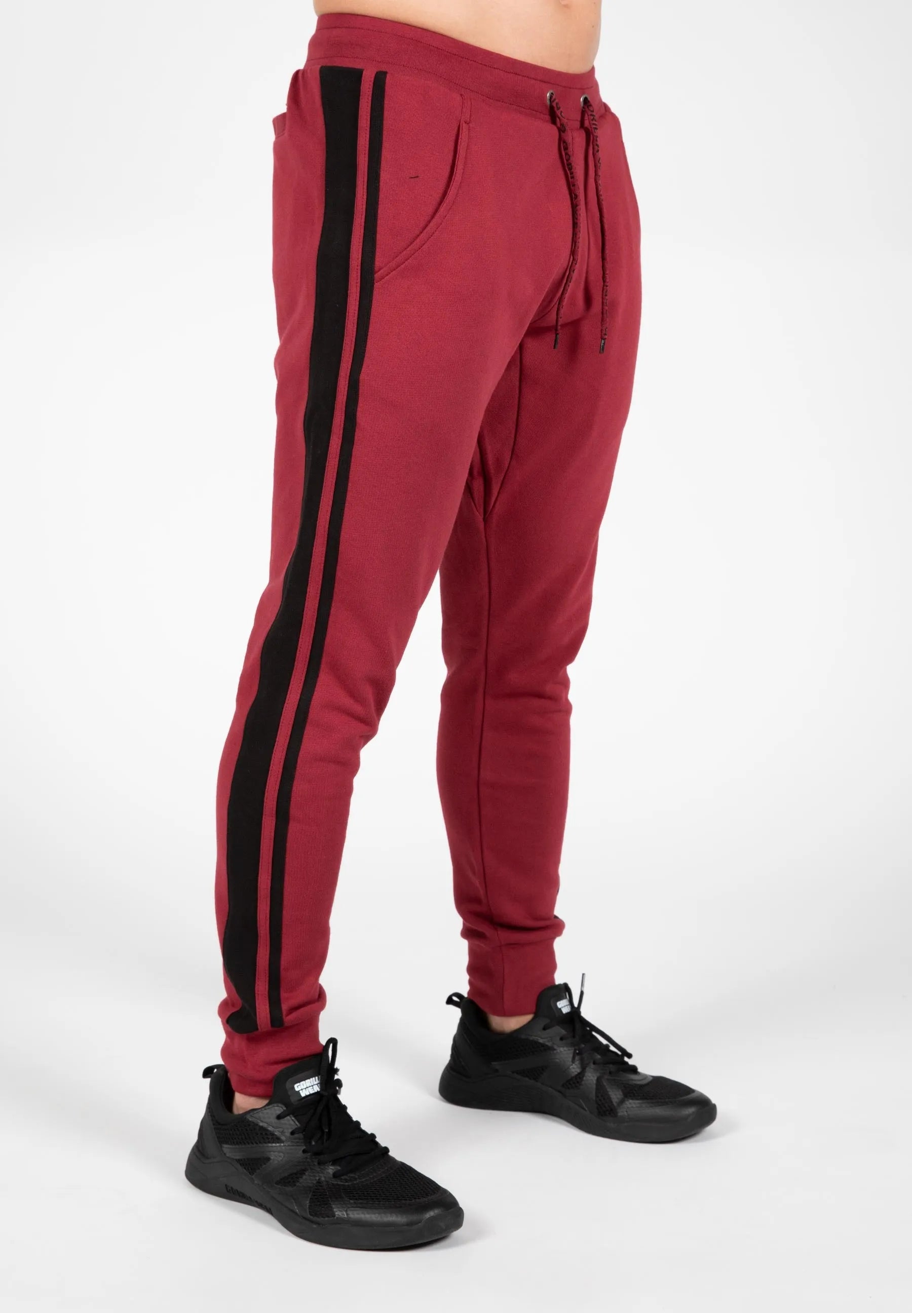 Gorilla Wear Banks Pants/Träningsbyxor, burgundy red/black
