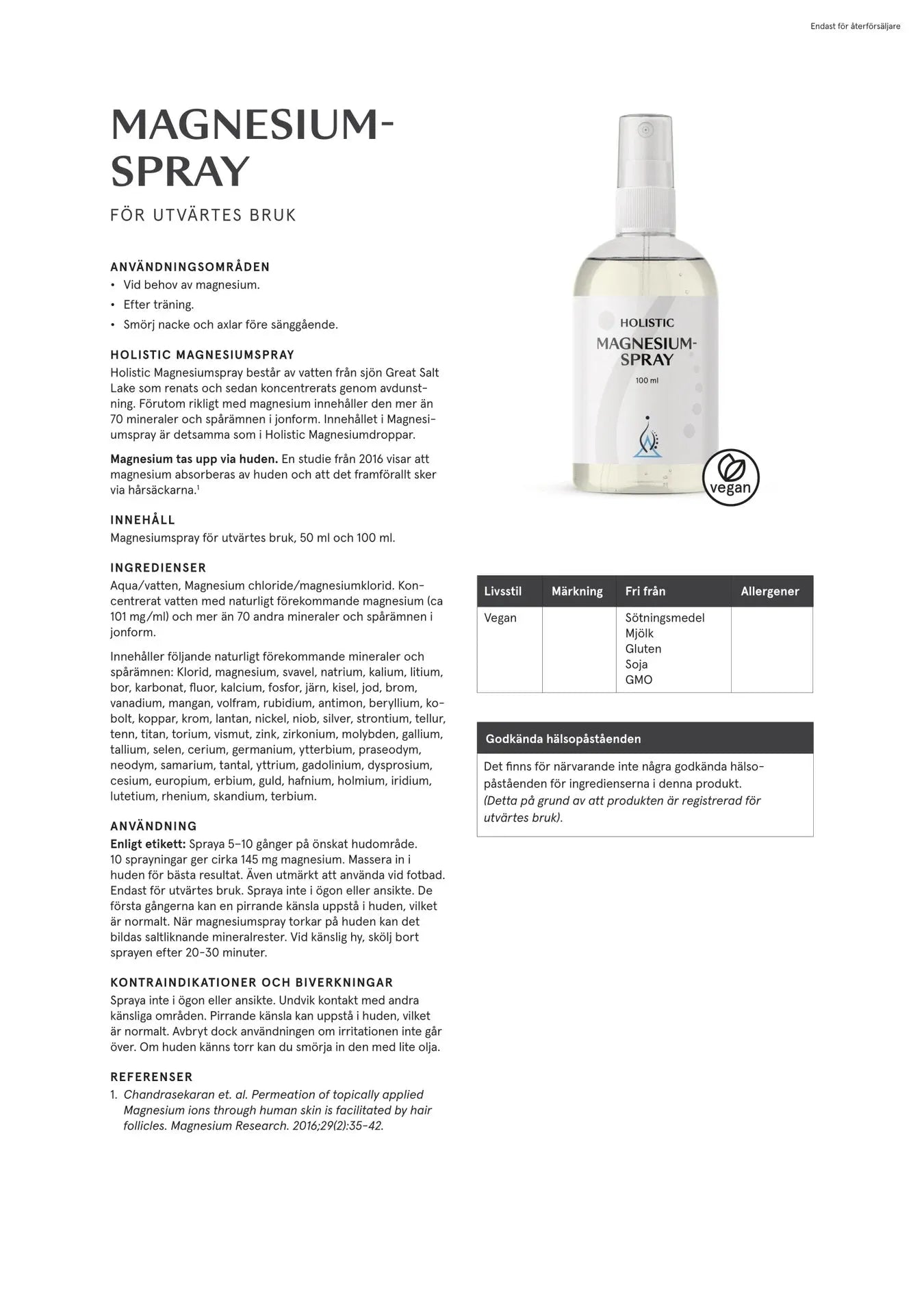 Holistic Magnesiumspray, 100 ml