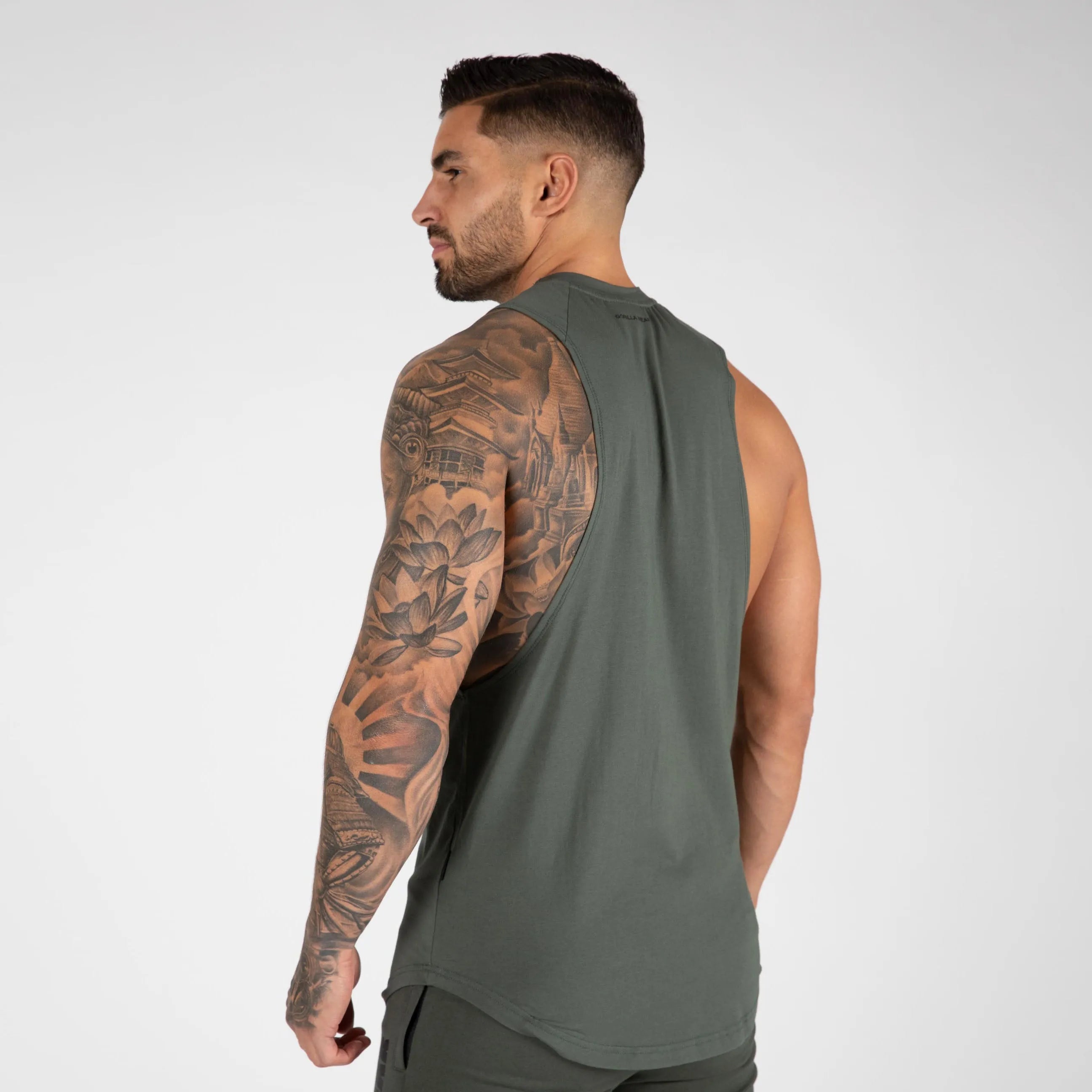 Gorilla Wear - Milo Drop Armhole Tank Top/Linne, green
