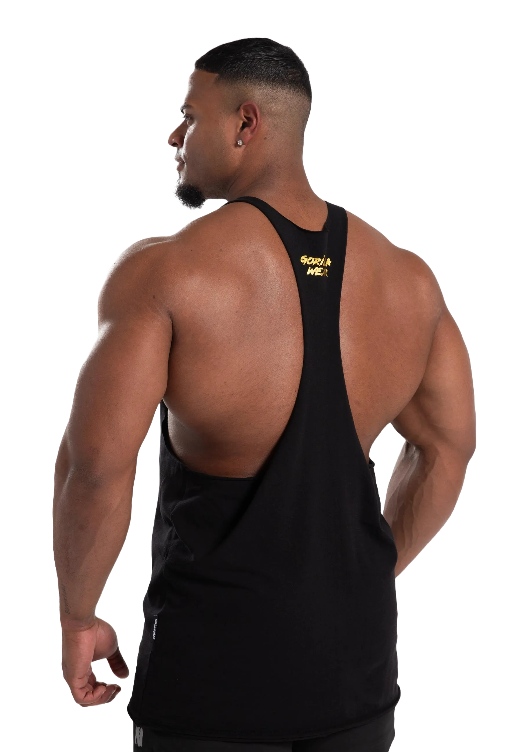 Gorilla Wear - Melrose Stringer Linne, black gold