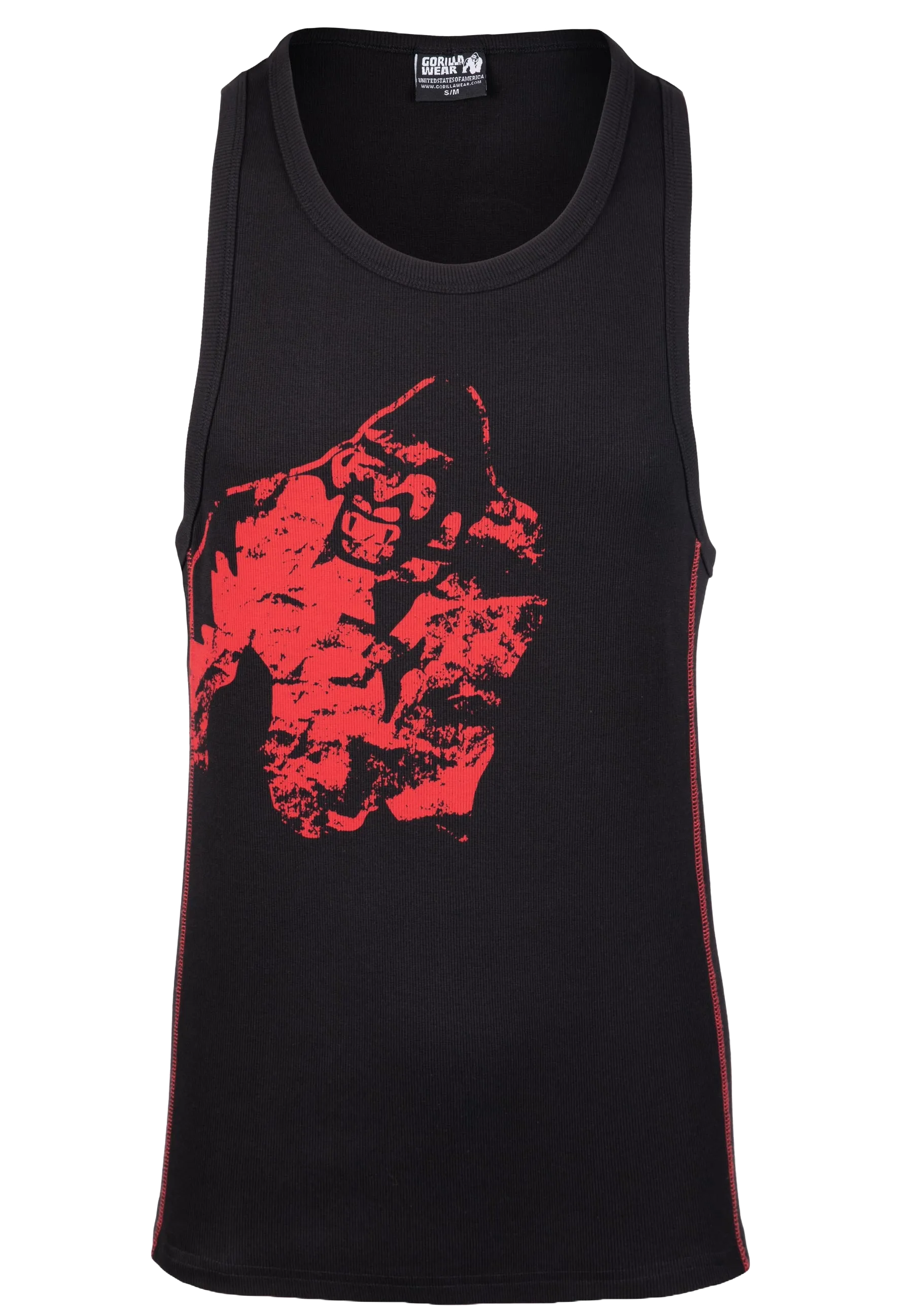 Gorilla Wear - Monterey Tank Top/Linne, black/red