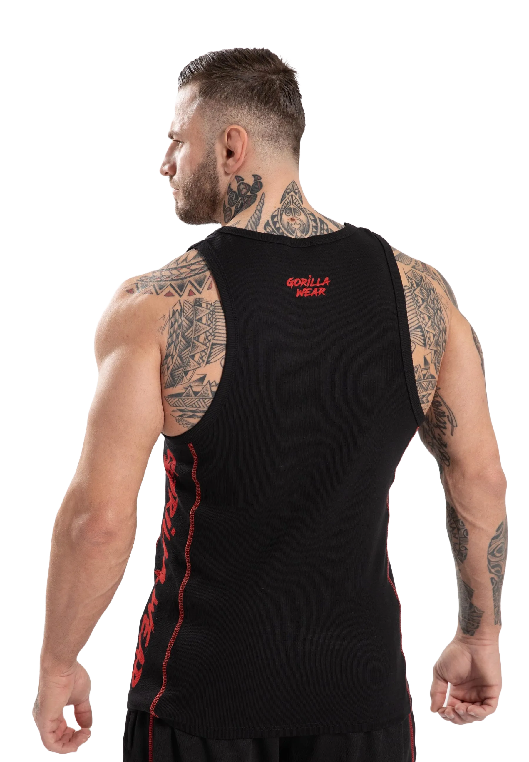 Gorilla Wear - Monterey Tank Top/Linne, black/red