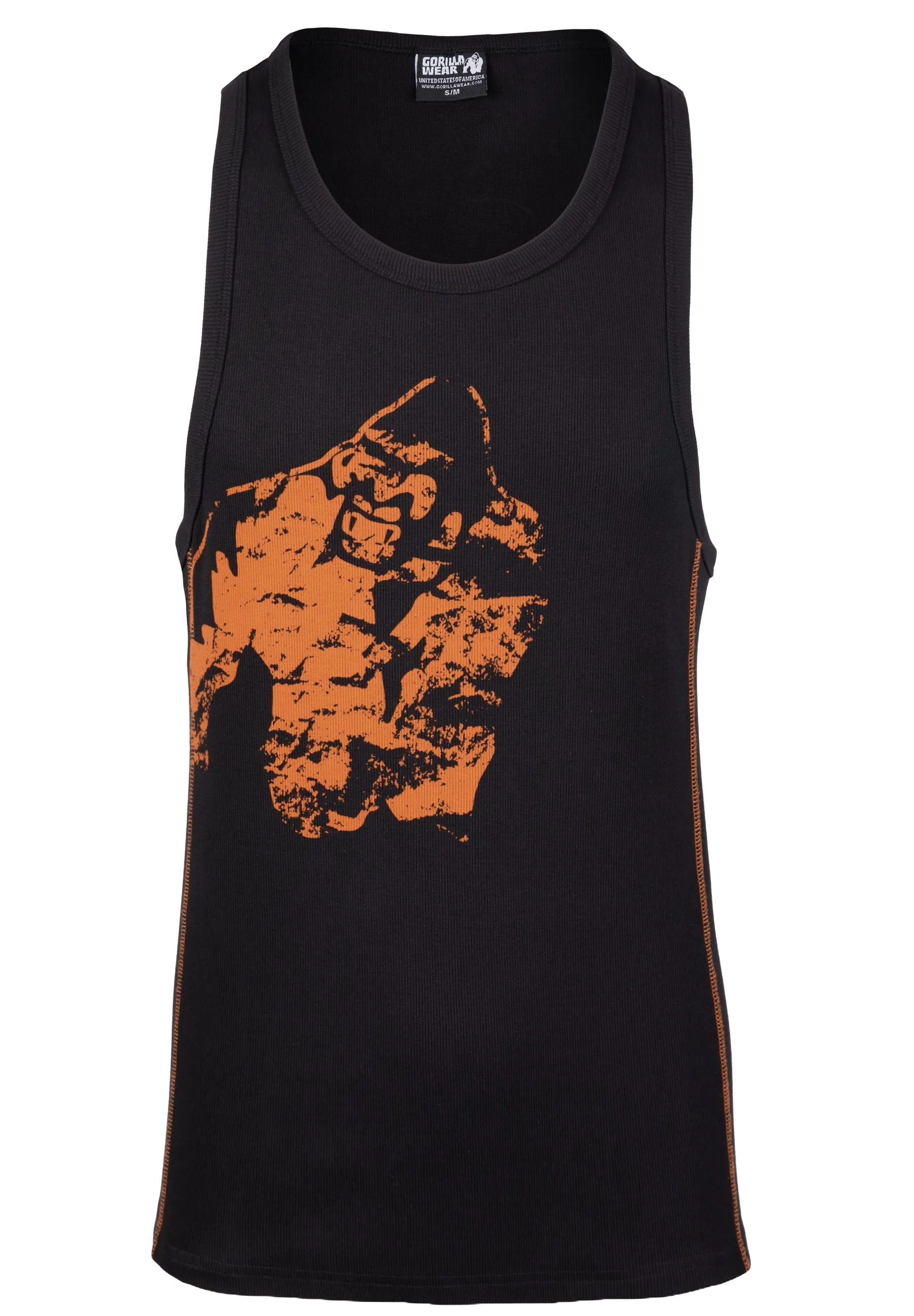 Gorilla Wear - Monterey Tank Top/Linne, black/orange