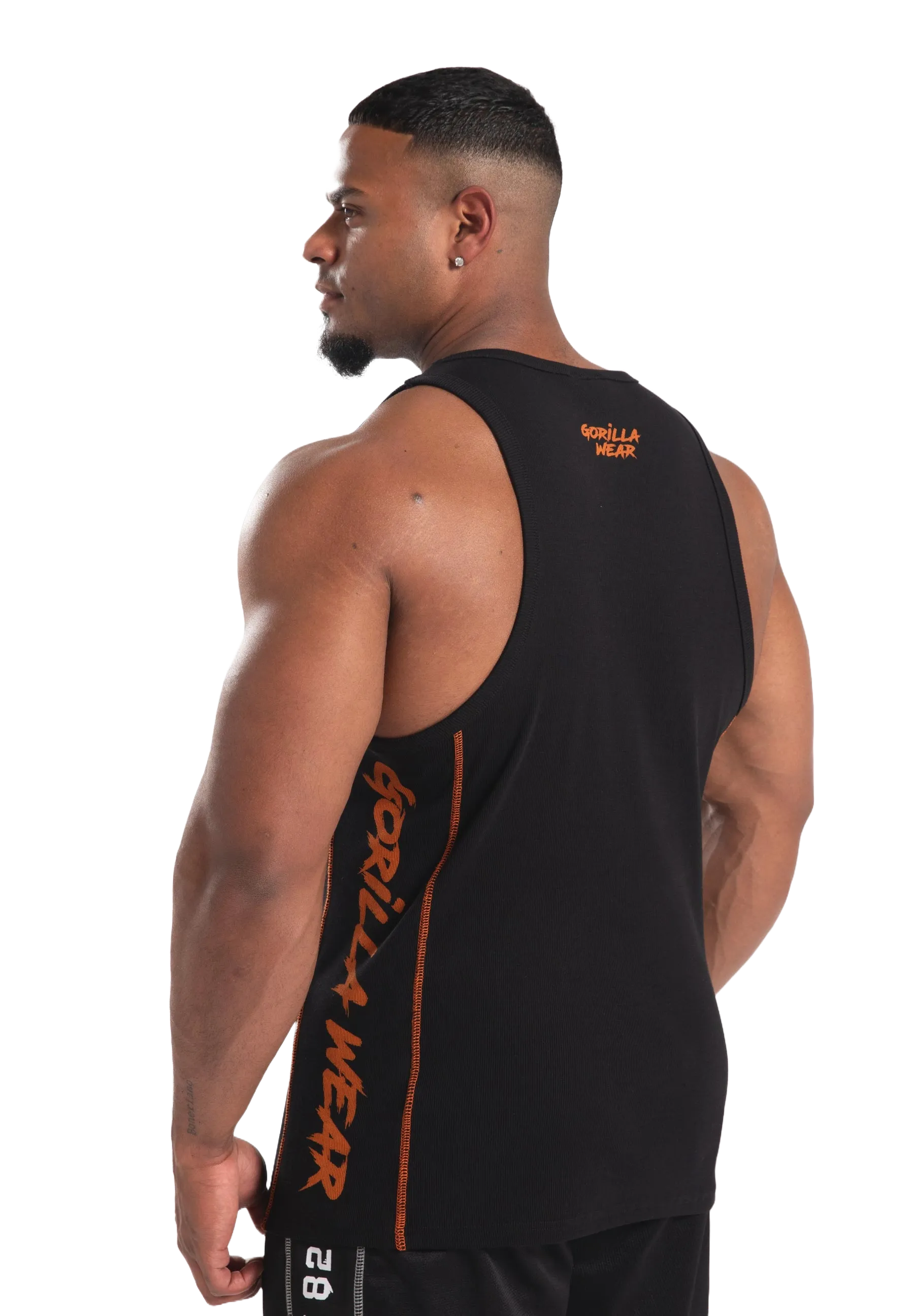 Gorilla Wear - Monterey Tank Top/Linne, black/orange