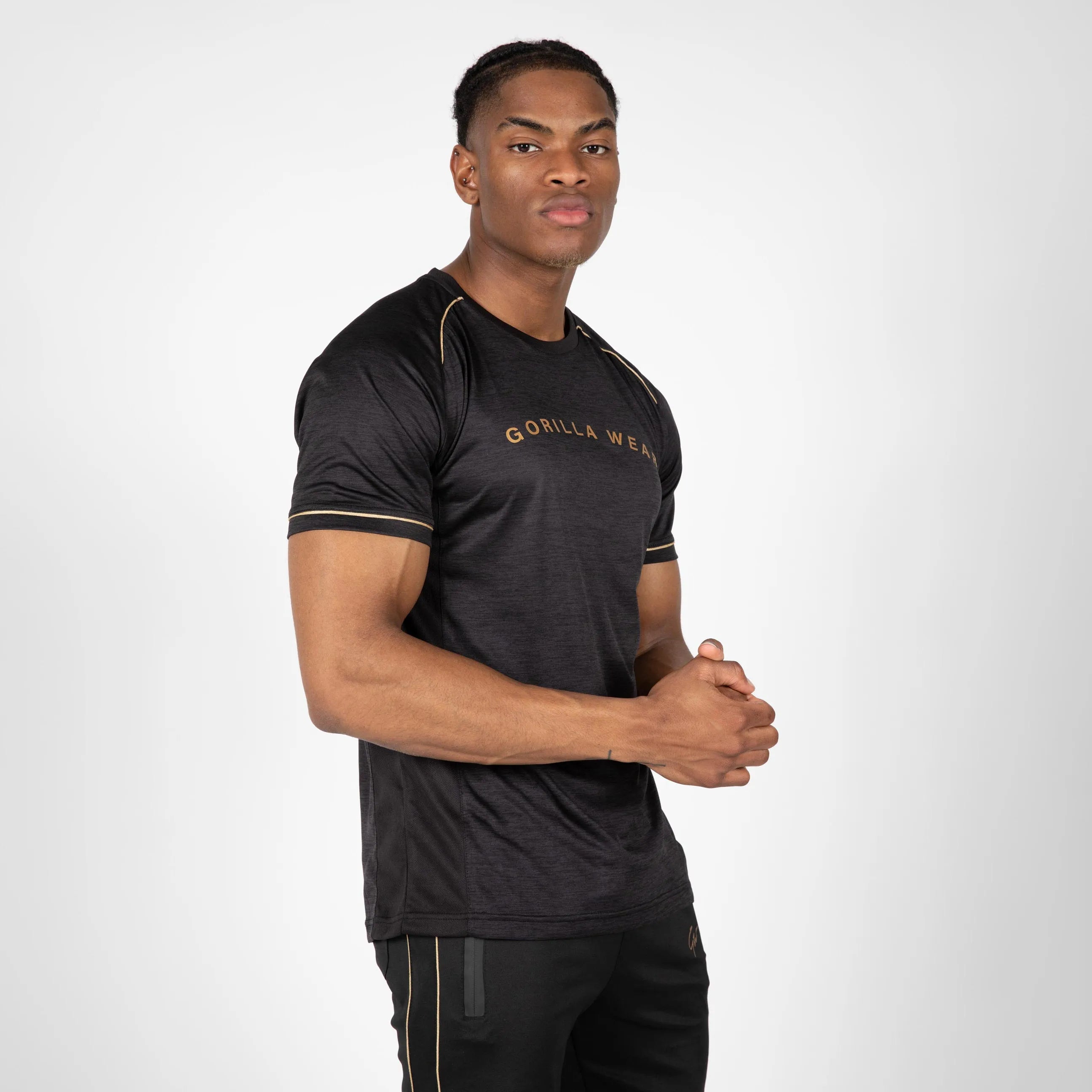 Gorilla Wear Fremont T-Shirt, black/gold