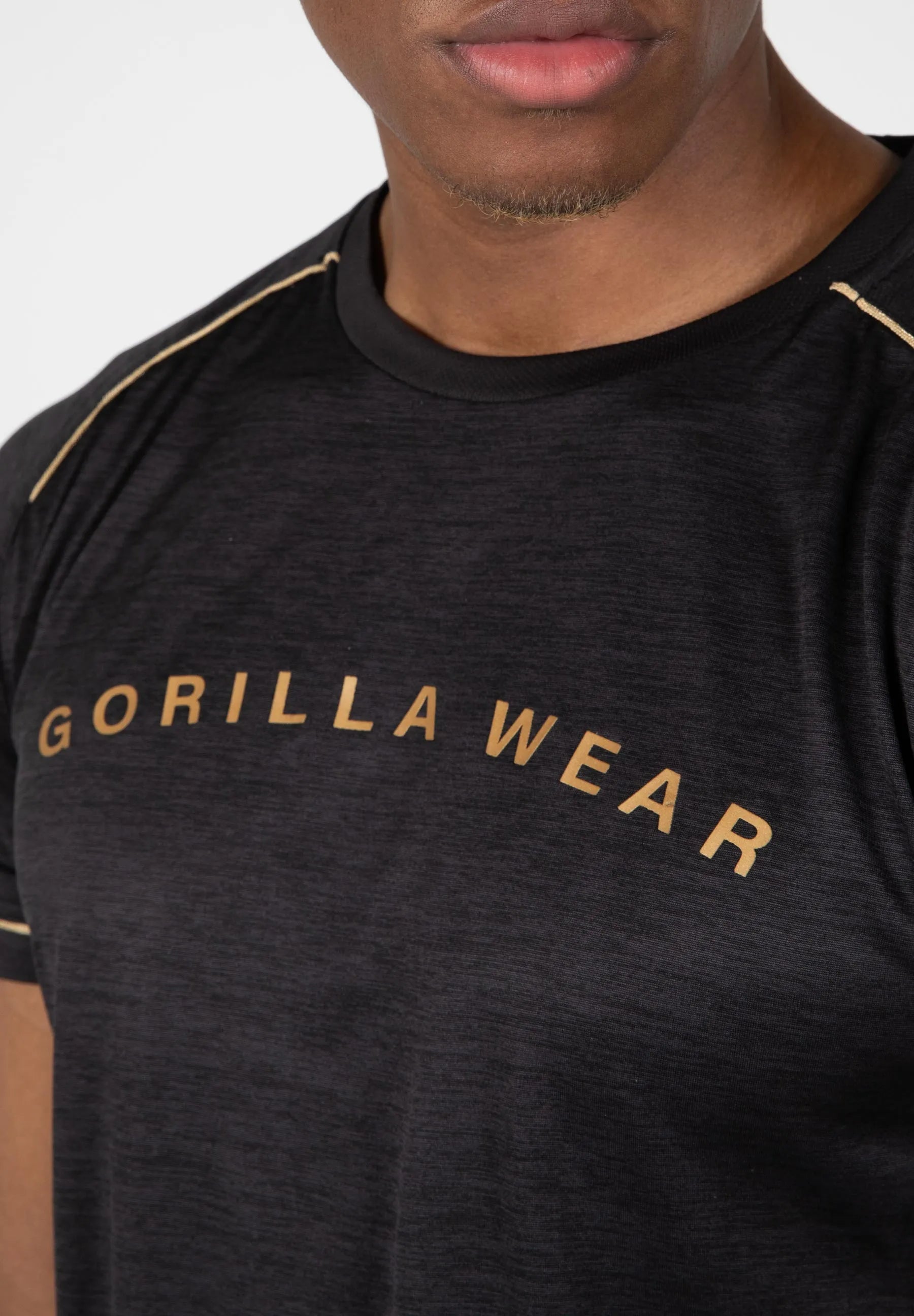 Gorilla Wear Fremont T-Shirt, black/gold
