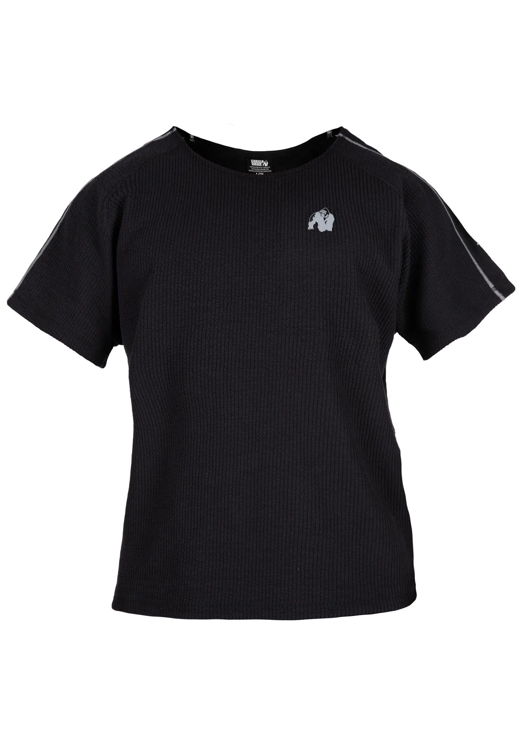 Gorilla Wear Buffalo Old School Workout Top T-shirt, black/grey