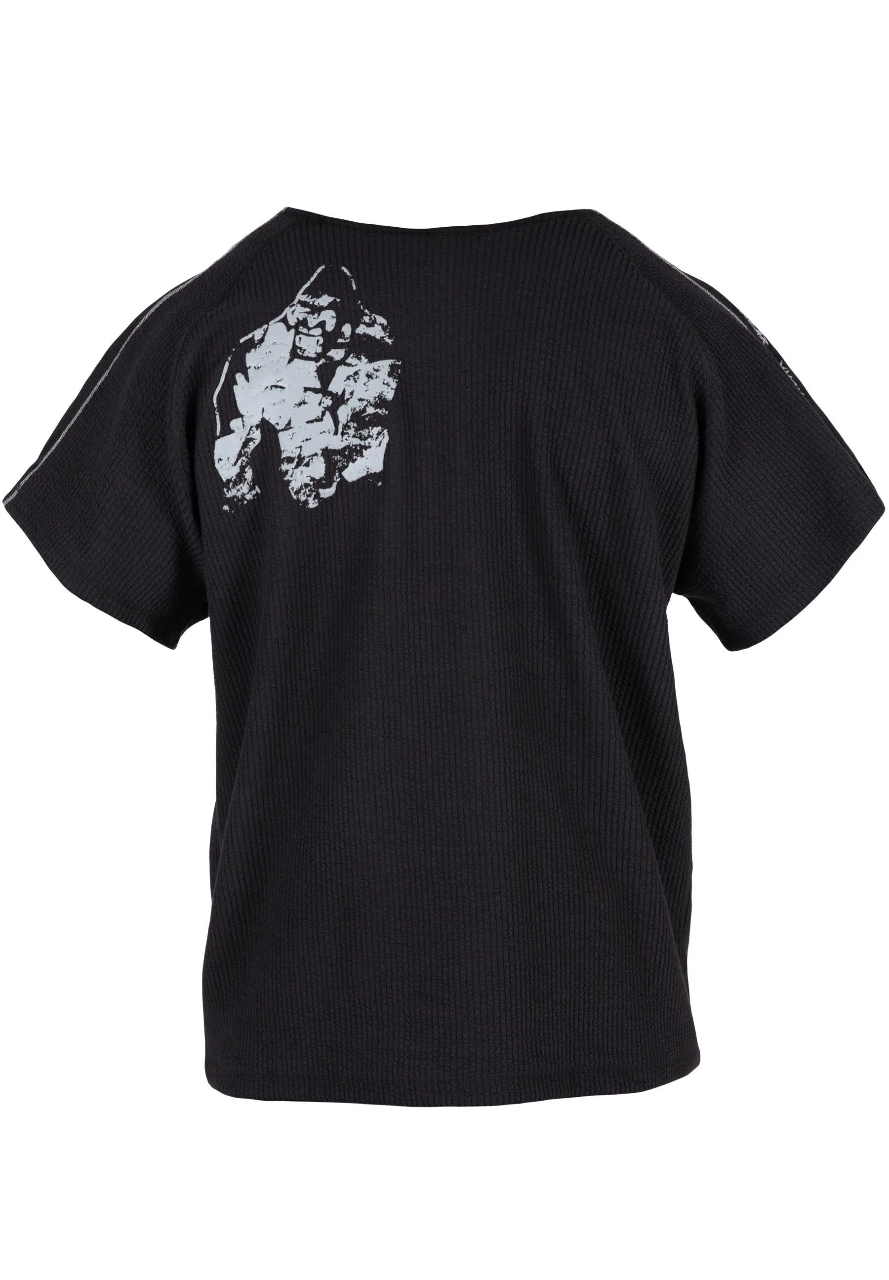 Gorilla Wear Buffalo Old School Workout Top T-shirt, black/grey