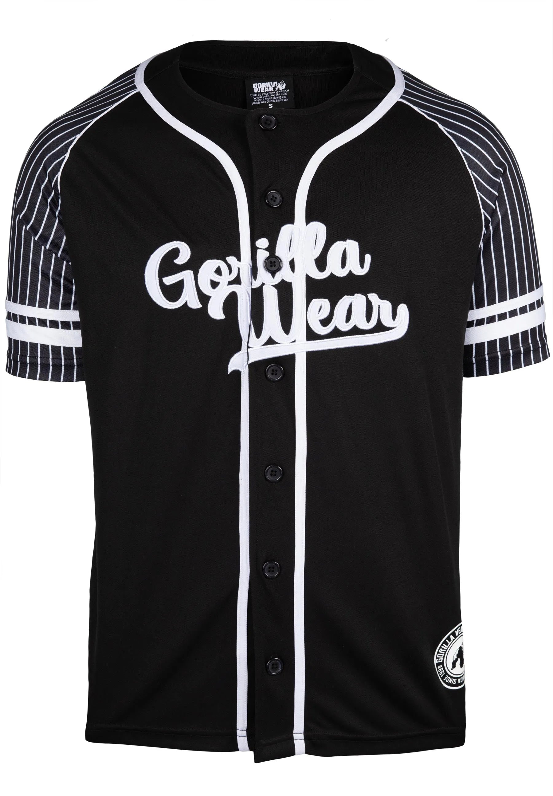Gorilla Wear 82 Baseball Jersey T-shirt, black