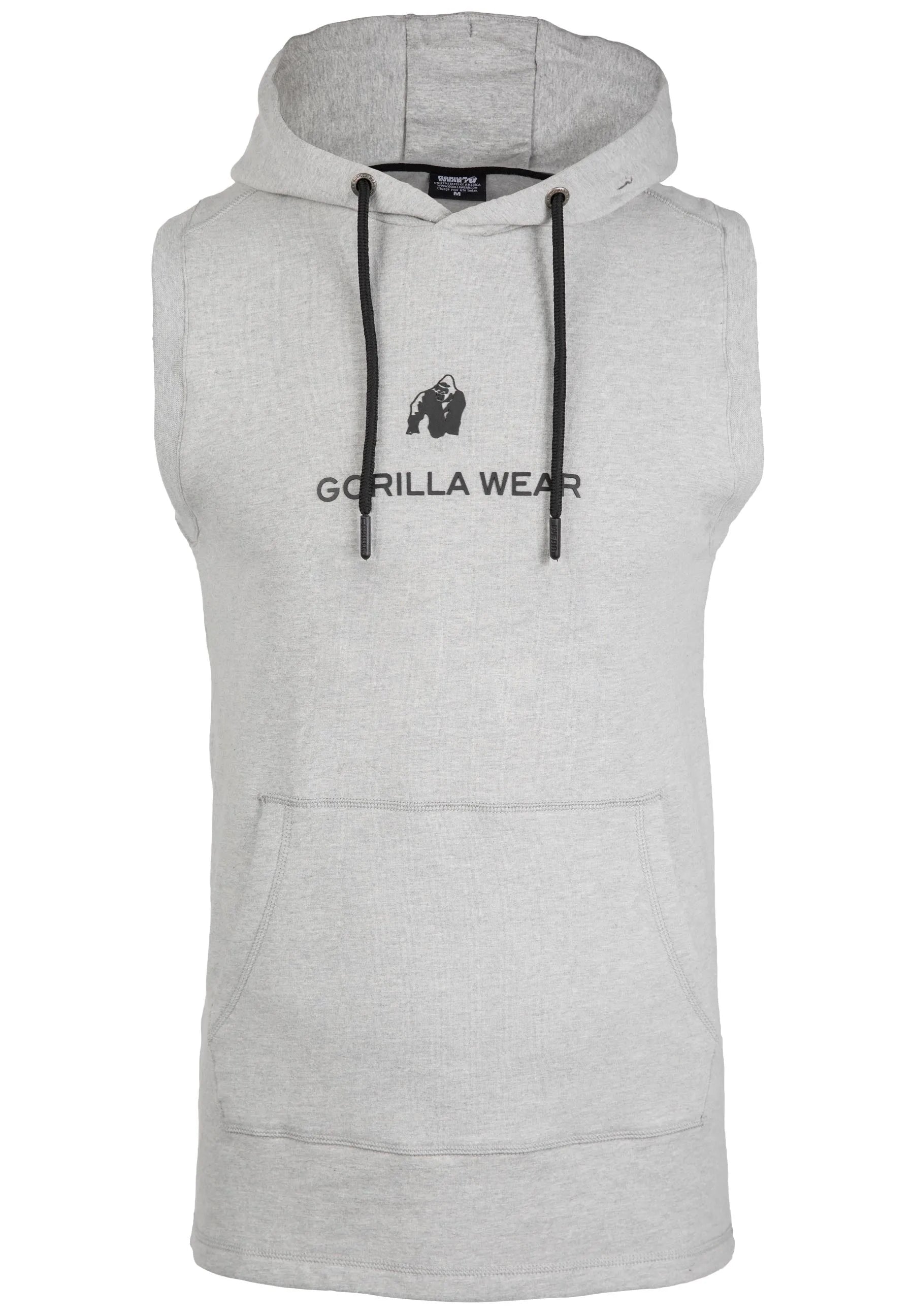 Gorilla Wear Lincoln Sleeveless Hoodie, grey