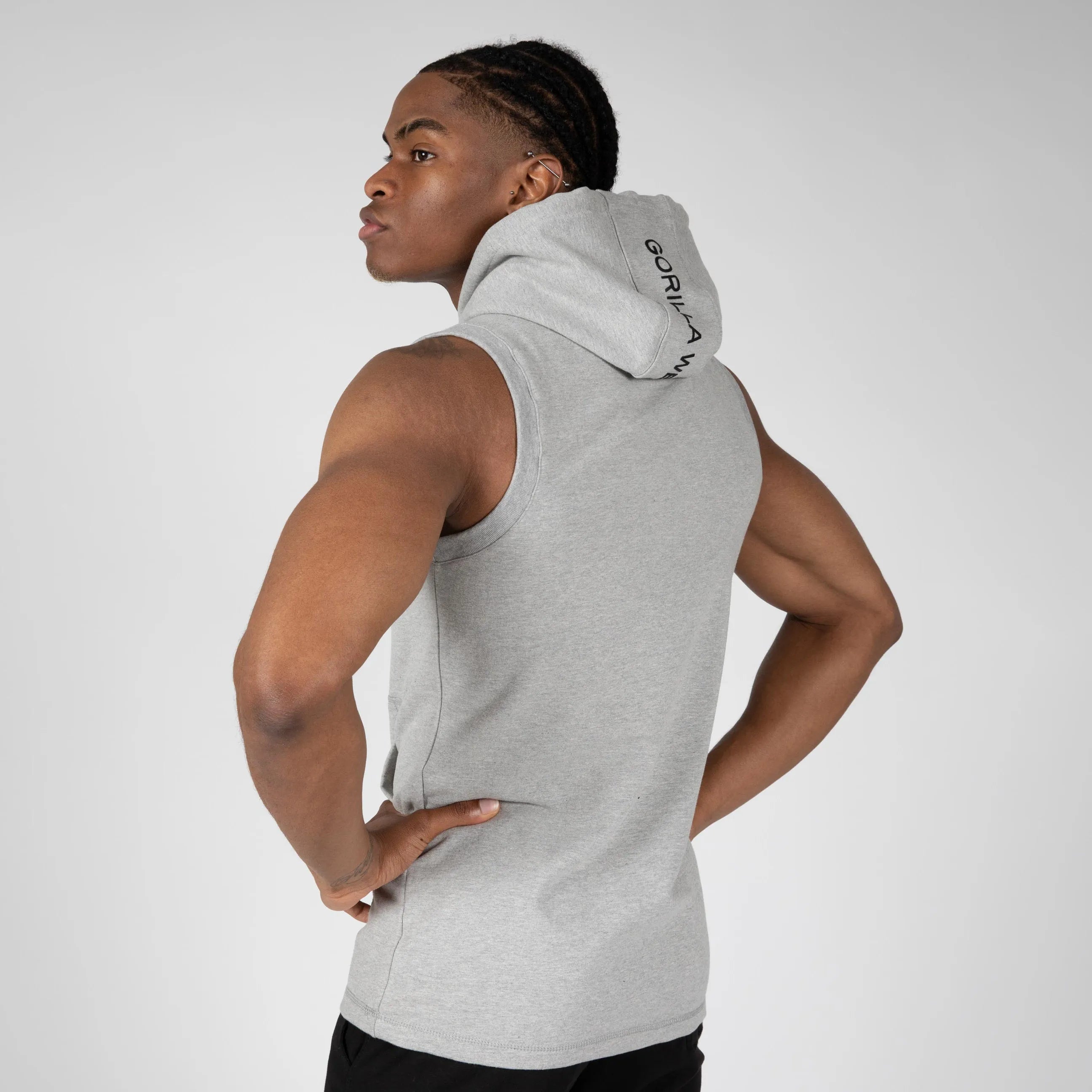 Gorilla Wear Lincoln Sleeveless Hoodie, grey