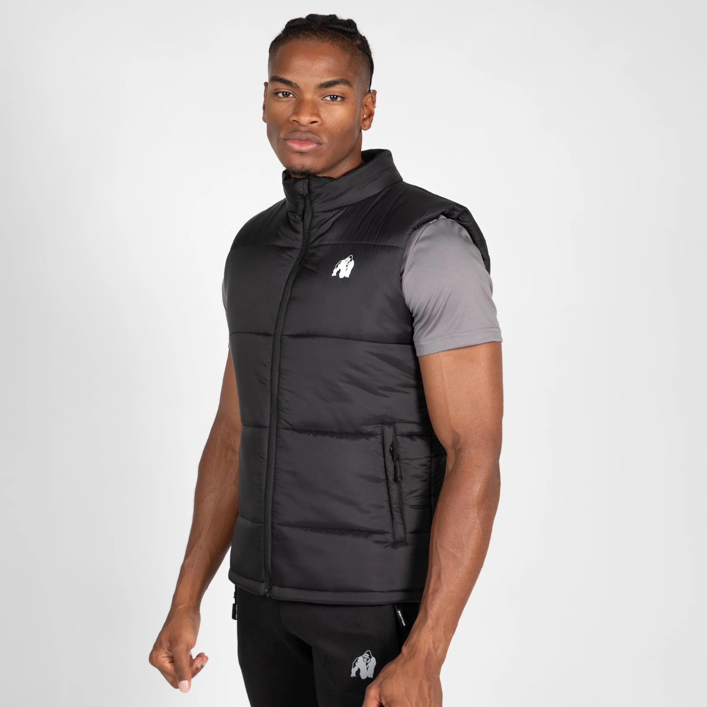 Gorilla Wear Irvine Puffer Vest, black