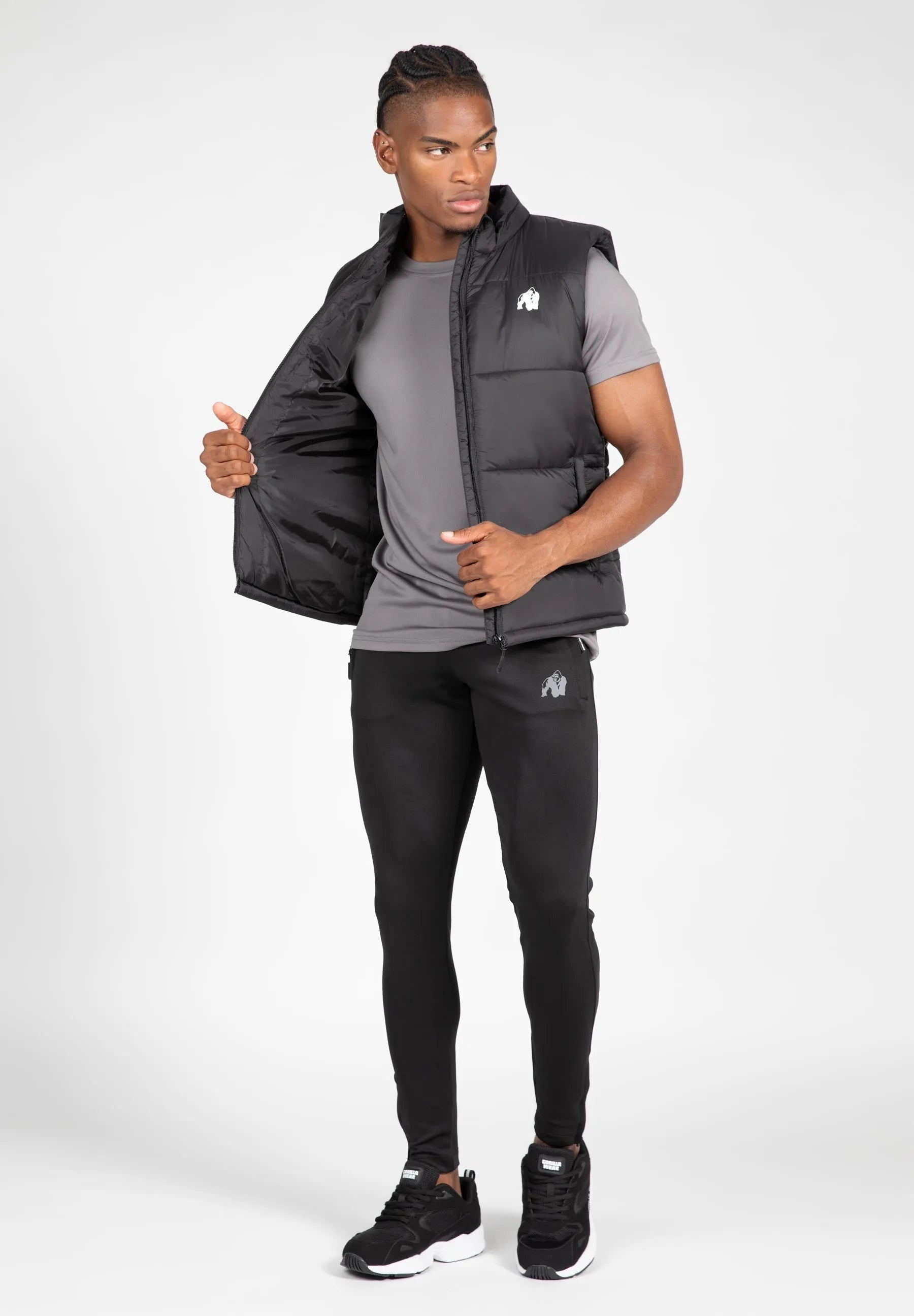 Gorilla Wear Irvine Puffer Vest, black