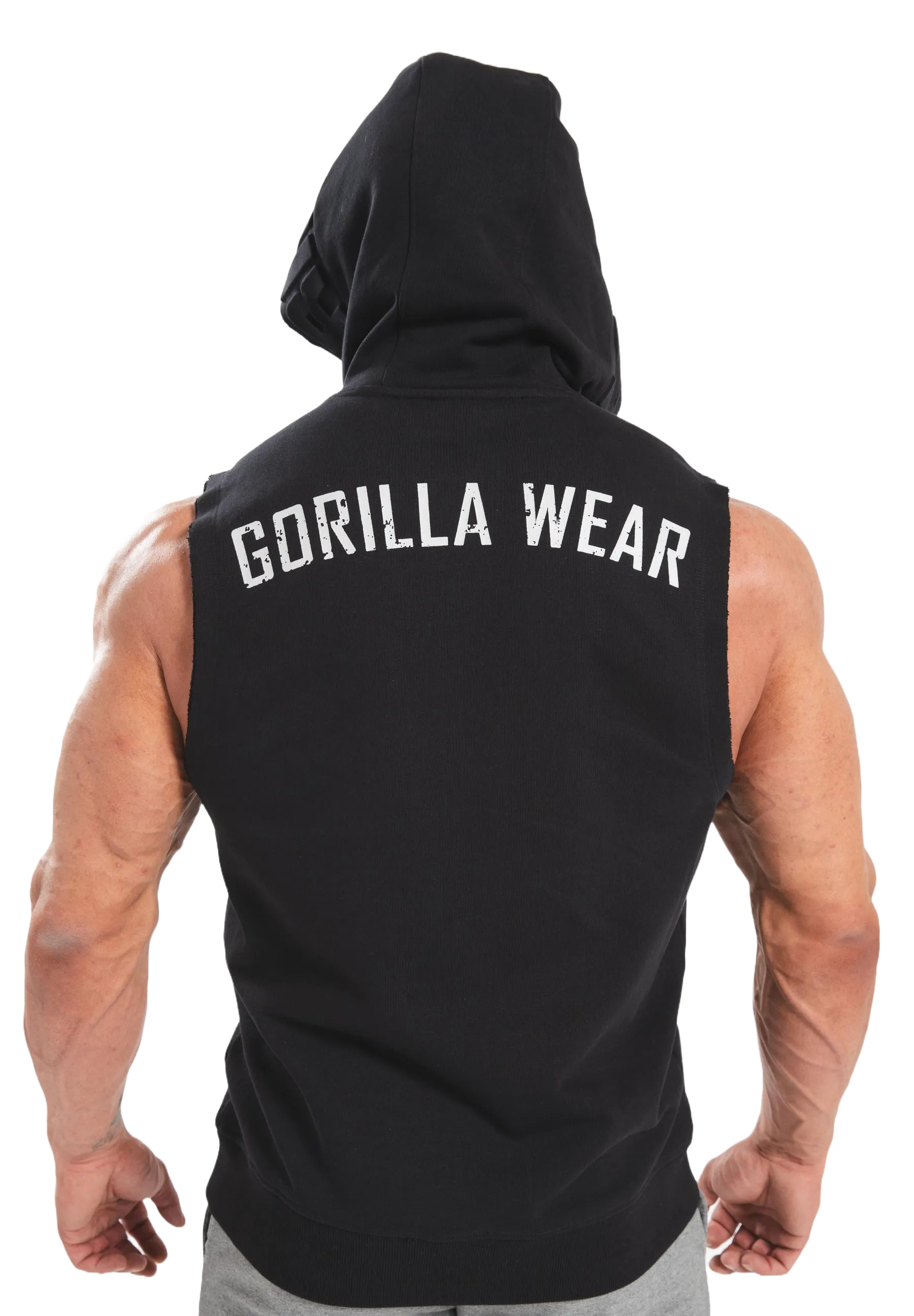 Gorilla Wear Marshall Sleeveless Hoodie, black