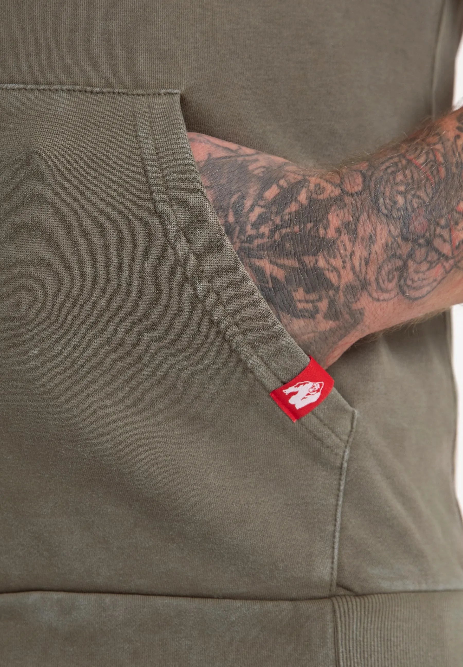 Gorilla Wear Silverdale Sleeveless Hoodie, army green