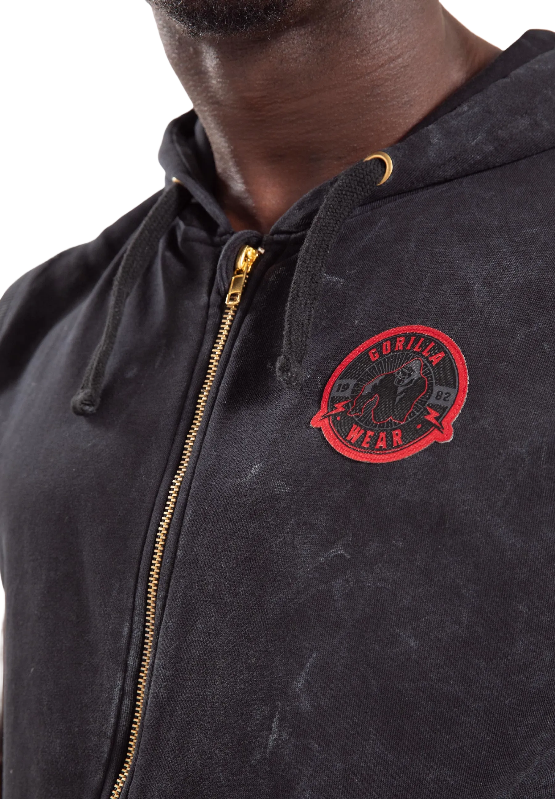 Gorilla Wear Silverdale Sleeveless Hoodie, black