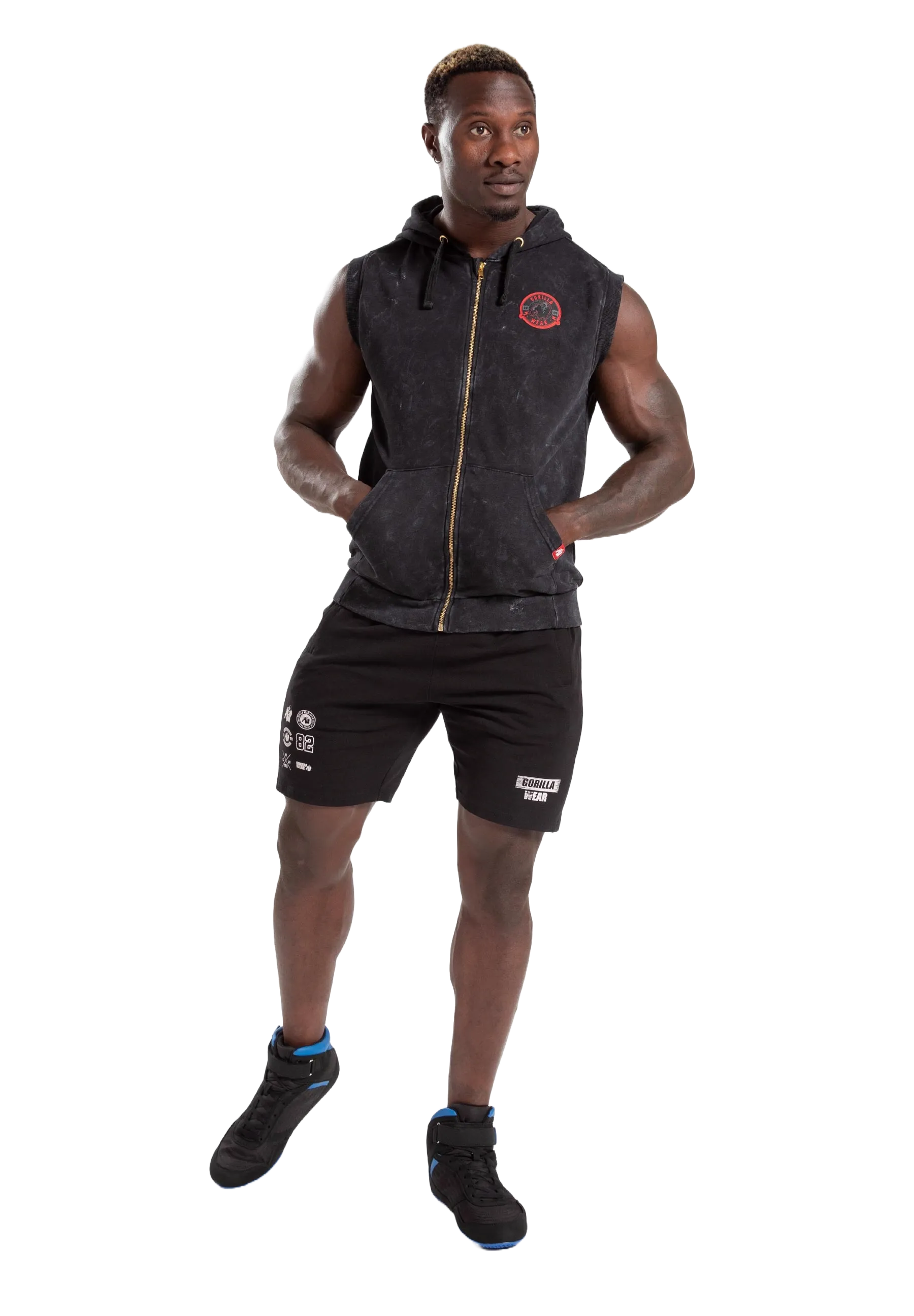Gorilla Wear Silverdale Sleeveless Hoodie, black