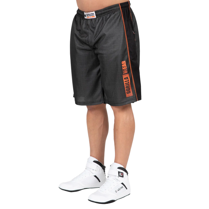 Gorilla Wear Wallace Mesh Shorts/träningsshorts, grey/orange
