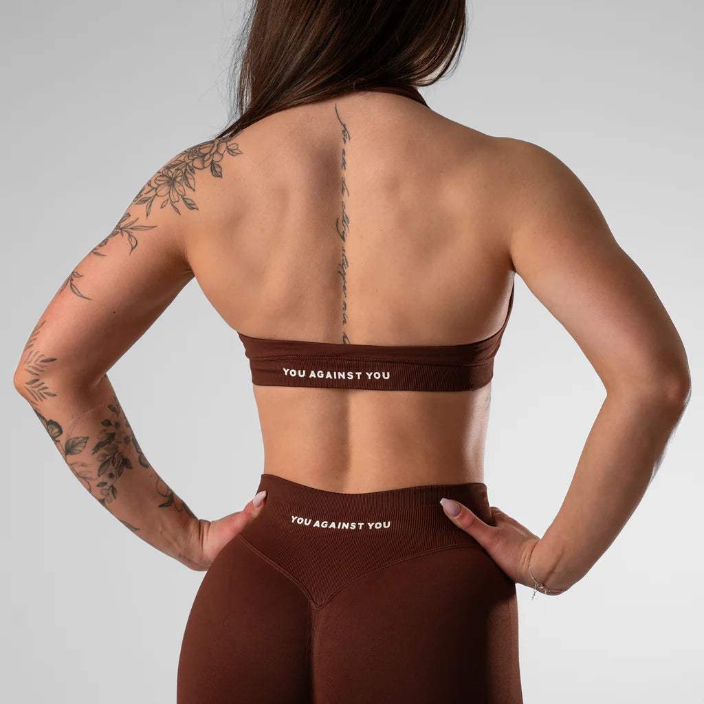 You Against You Embrace Halterneck - Brown