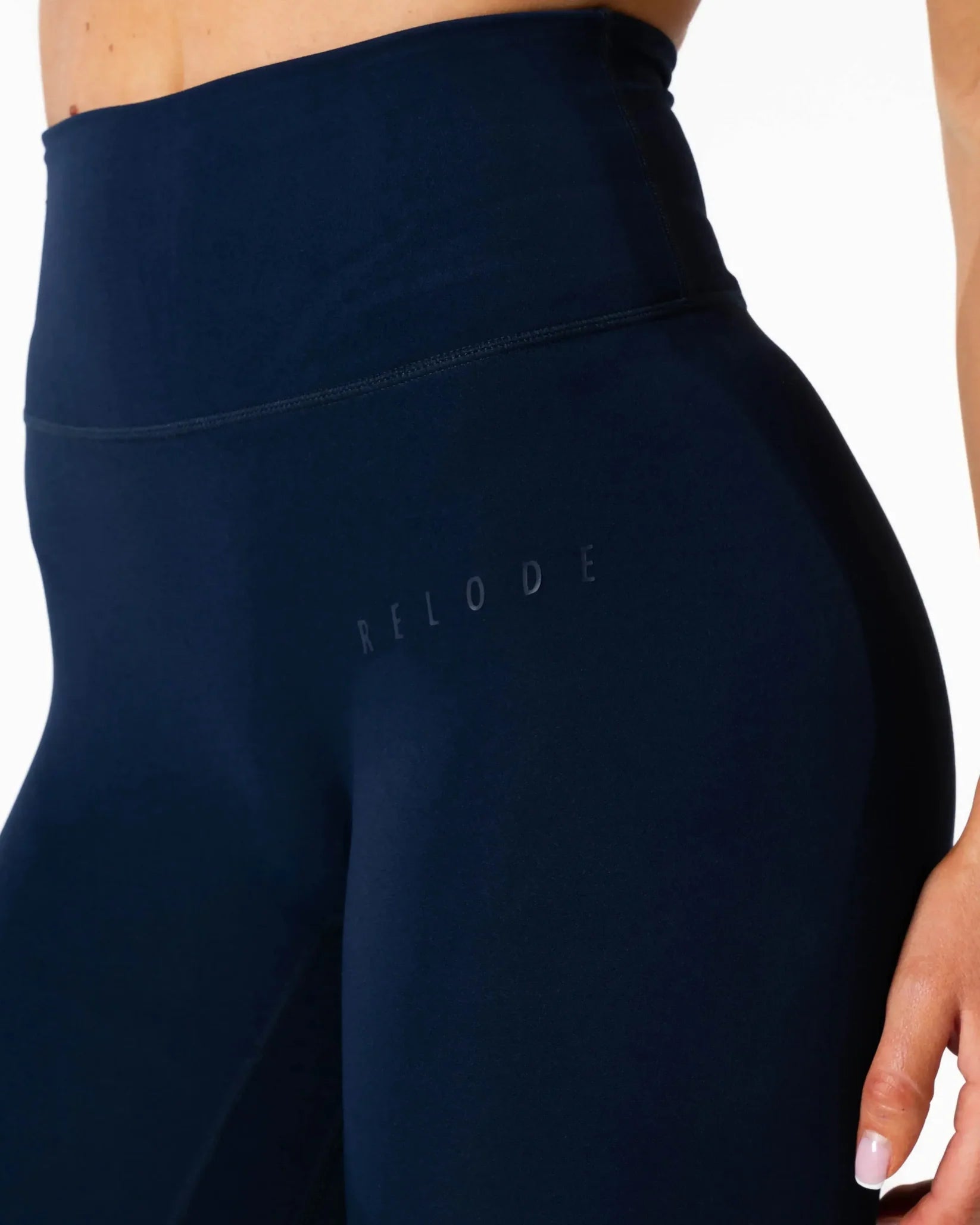Relode Clean Tights/Träningstights Flared Tall - Mörkblå