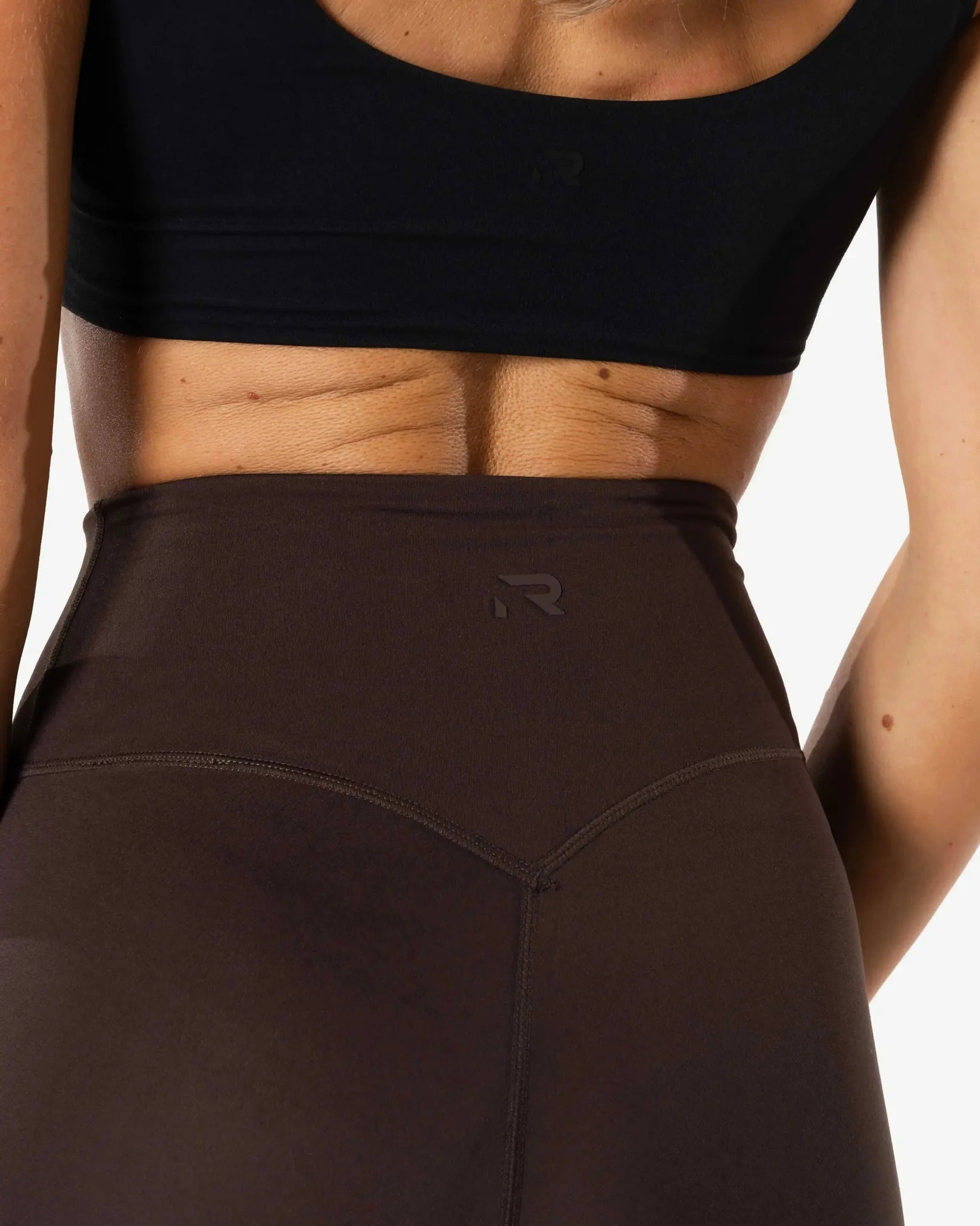 Relode Clean Tights/Träningstights Flared Tall - Brun