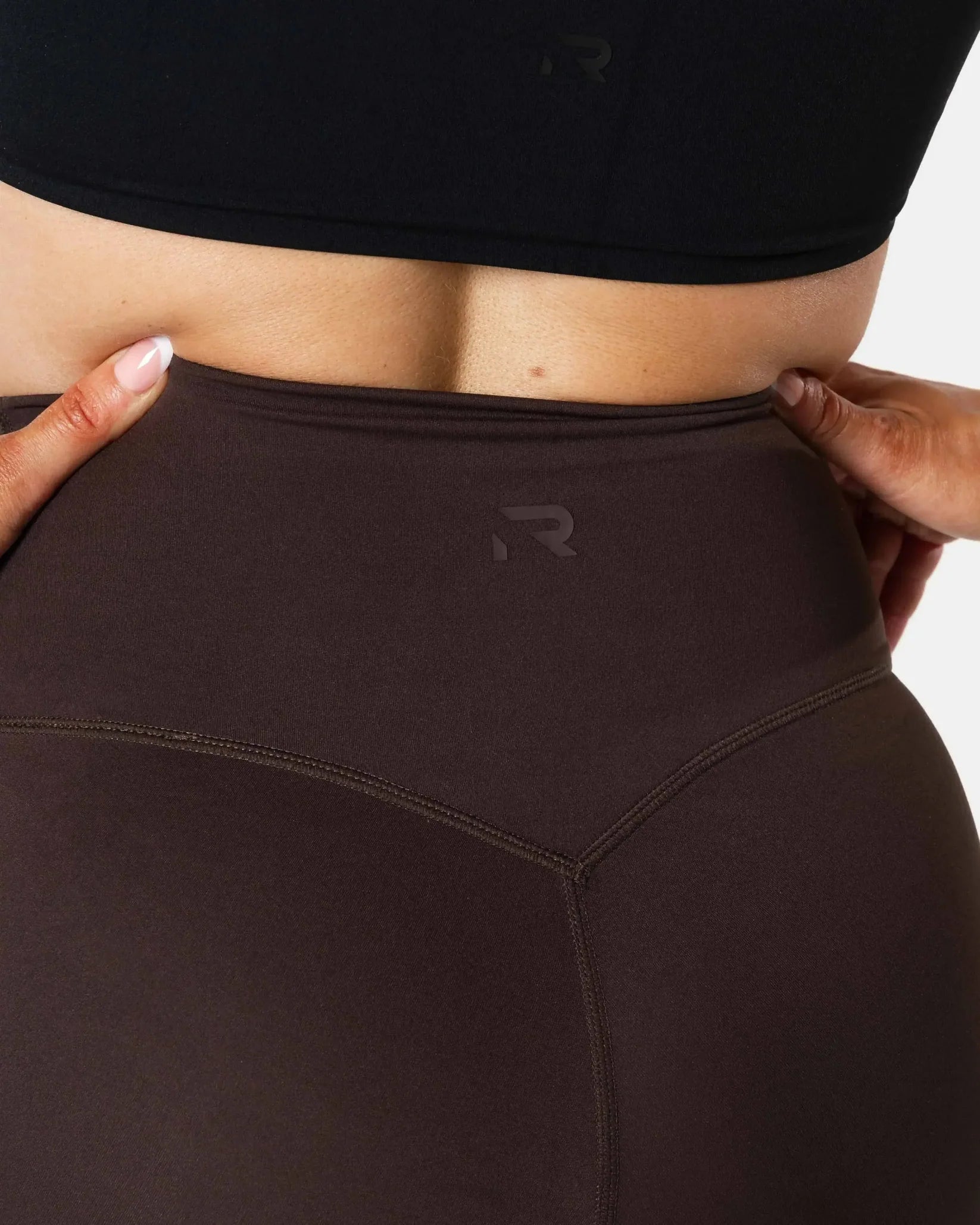 Relode Clean Tights/Träningstights Flared Petite - Brun