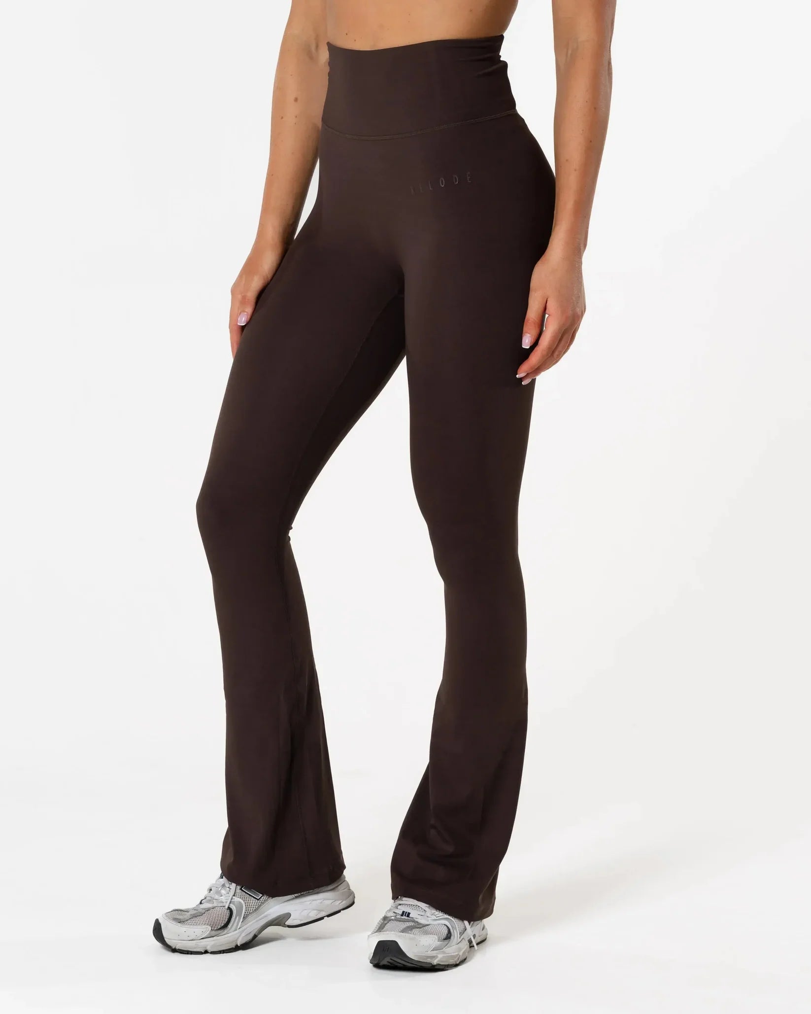 Relode Clean Tights/Träningstights Flared Tall - Brun