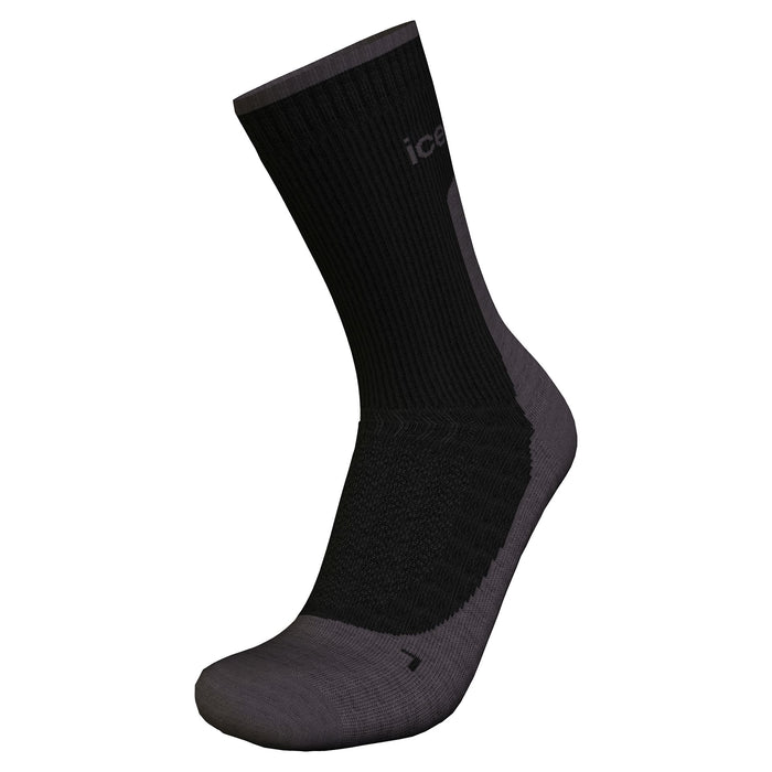 Icebreacker Merino Hike+ Light Crew BLACK/OBSID - Herr