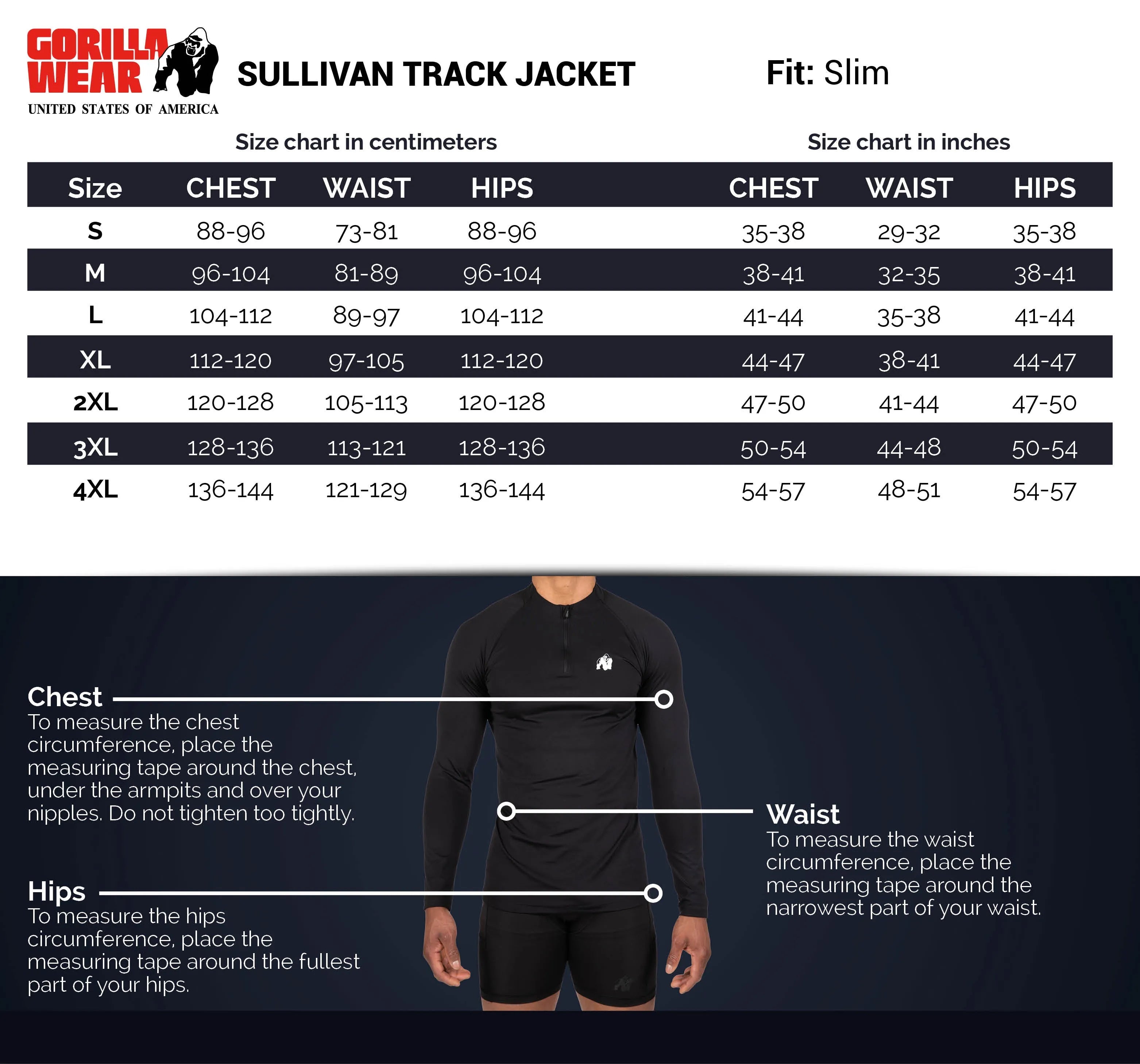 Gorilla Wear Sullivan Track Jacket/Träningströja, grey