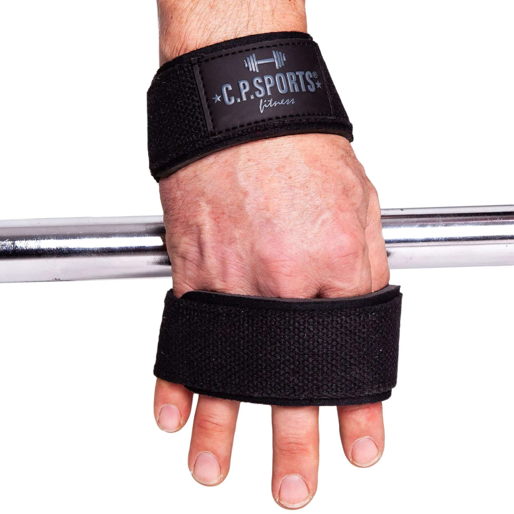 C.P. Sports Figure 8 Straps - Lifting Loops, black