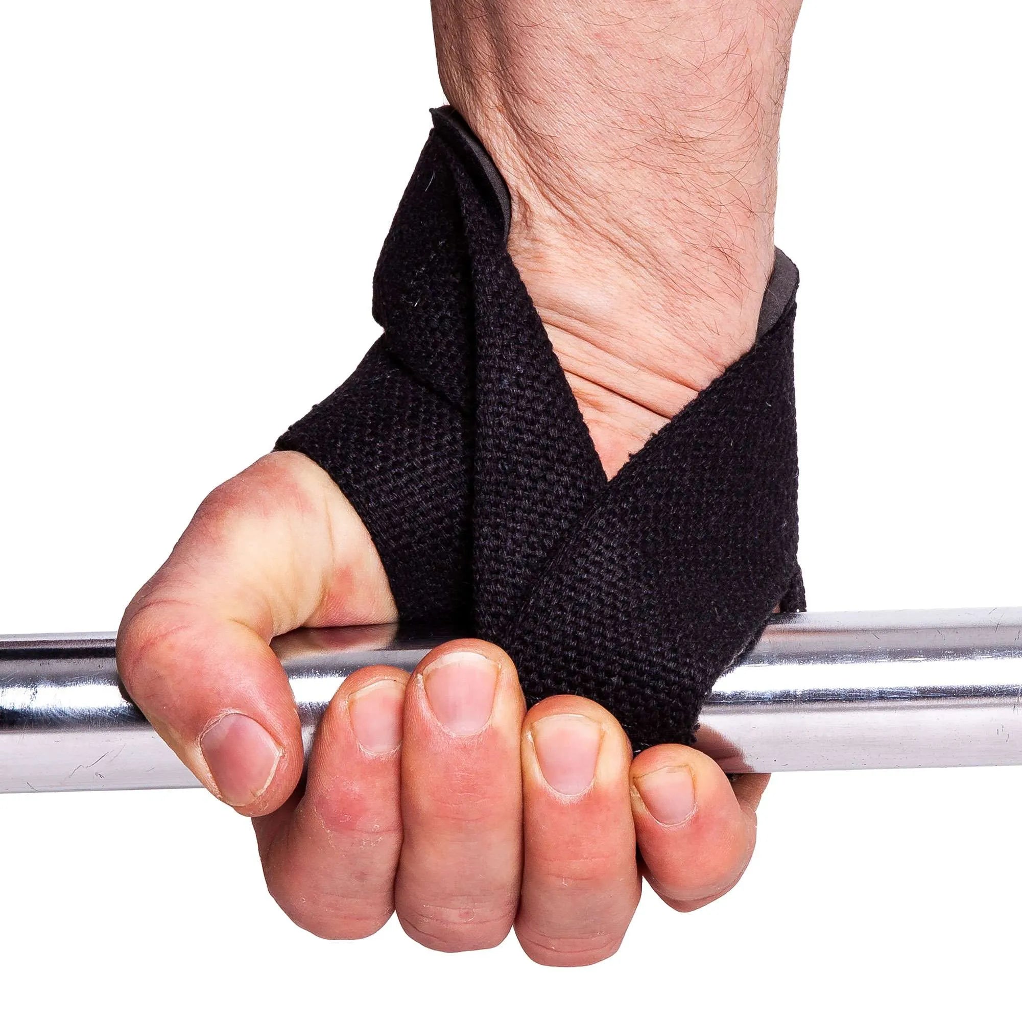 C.P. Sports Figure 8 Straps - Lifting Loops, black