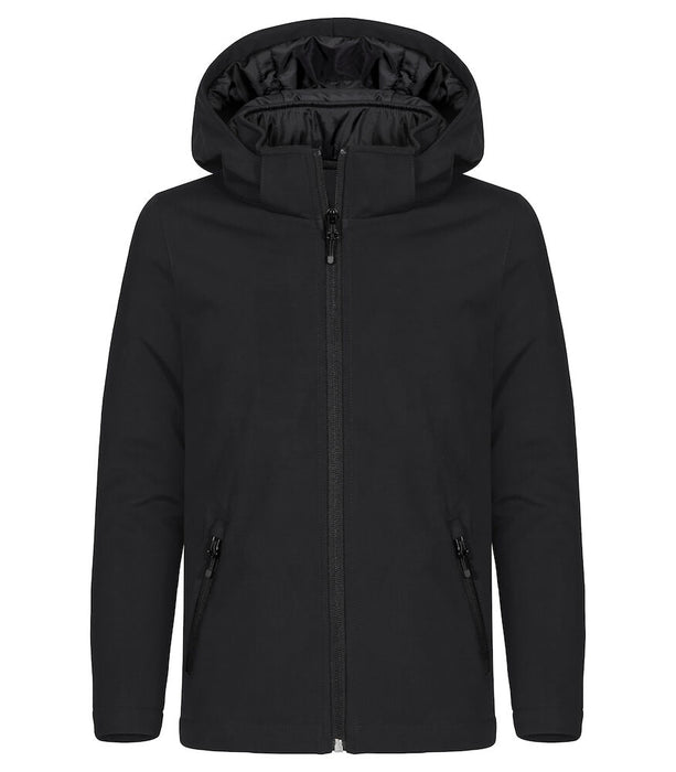 Clique Padded Hoody Softshell Jacka Junior - Svart
