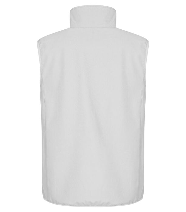 Clique Classic Softshell Väster – 3-Lagers Softshellväst - Vit - Herr
