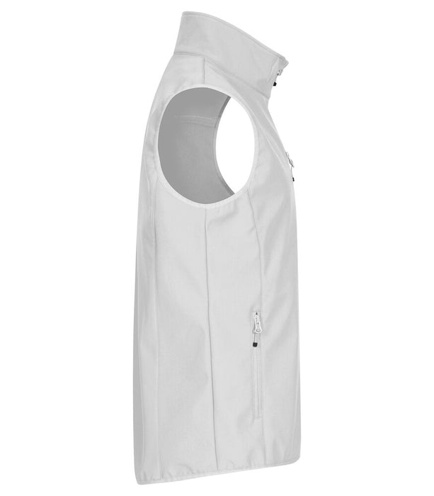 Clique Classic Softshell Väster – 3-Lagers Softshellväst - Vit - Herr