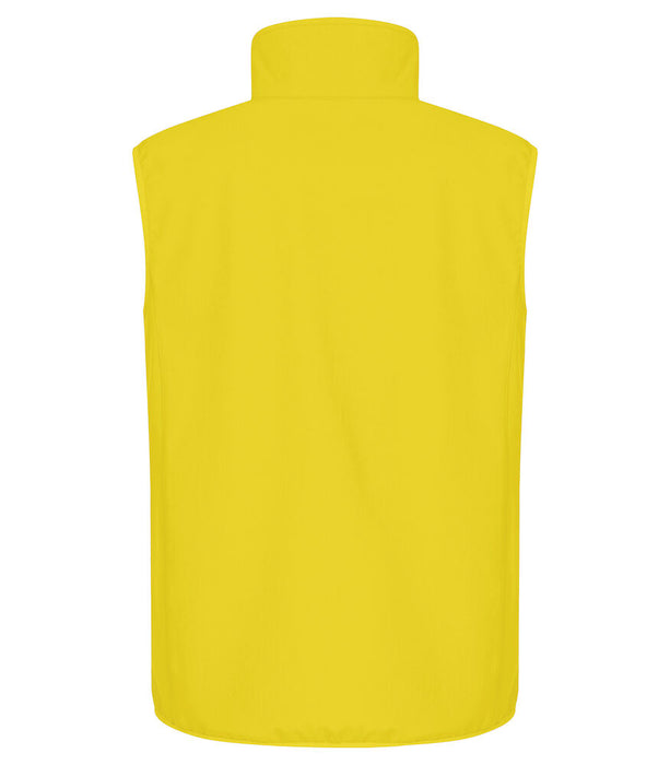 Clique Classic Softshell Väster – 3-Lagers Softshellväst - Gul - Herr