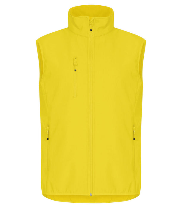 Clique Classic Softshell Väster – 3-Lagers Softshellväst - Gul - Herr