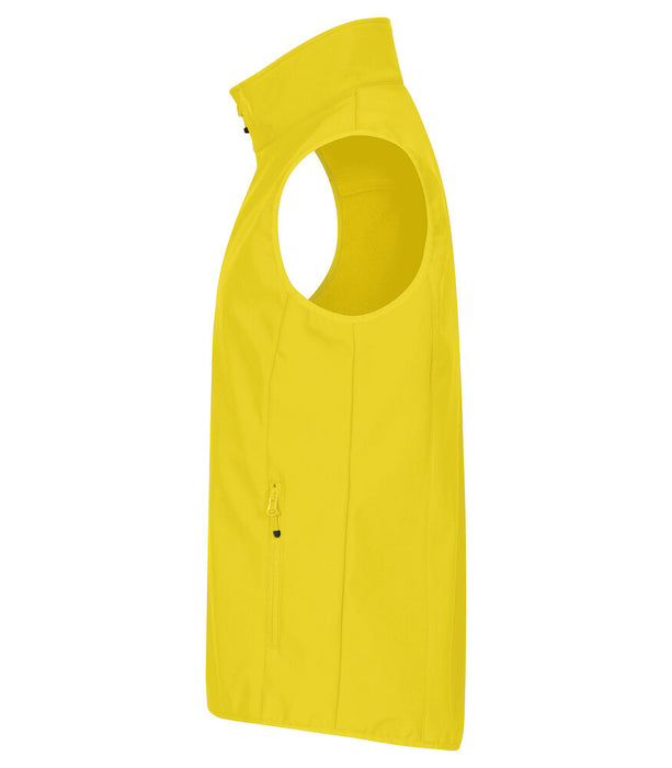Clique Classic Softshell Väster – 3-Lagers Softshellväst - Gul - Herr
