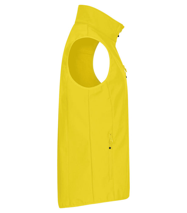 Clique Classic Softshell Väster – 3-Lagers Softshellväst - Gul - Herr
