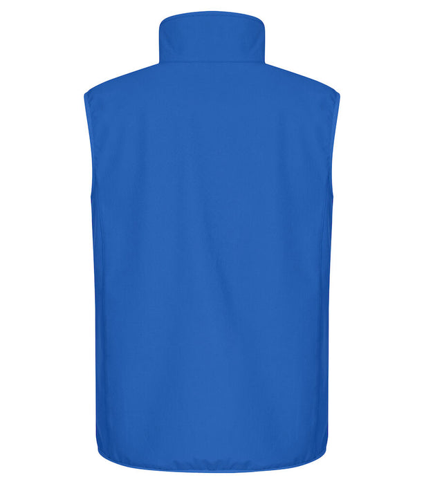 Clique Classic Softshell Väster – 3-Lagers Softshellväst - Blå - Herr