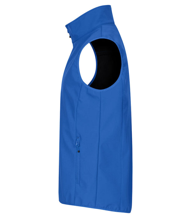 Clique Classic Softshell Väster – 3-Lagers Softshellväst - Blå - Herr