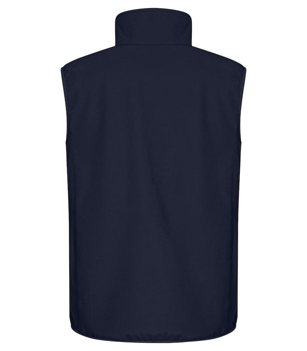 Clique Classic Softshell Väster – 3-Lagers Softshellväst - Marinblå - Herr