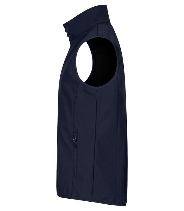 Clique Classic Softshell Väster – 3-Lagers Softshellväst - Marinblå - Herr