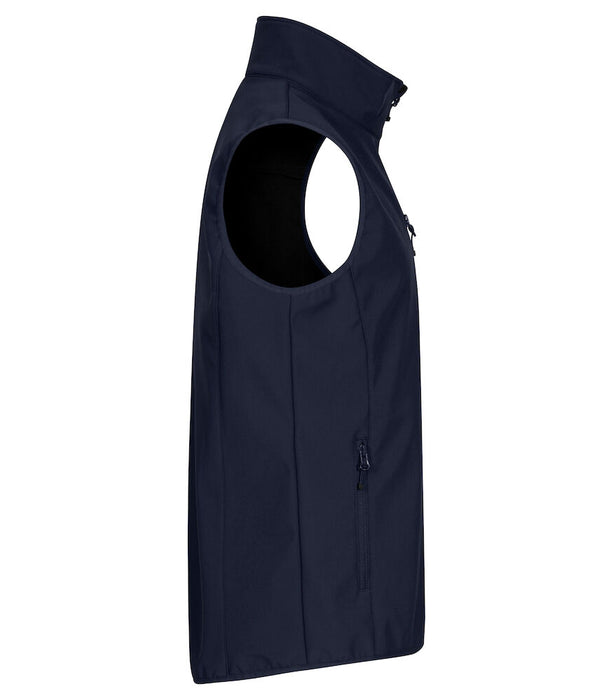 Clique Classic Softshell Väster – 3-Lagers Softshellväst - Marinblå - Herr