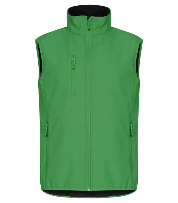 Clique Classic Softshell Väster – 3-Lagers Softshellväst - Grön - Herr