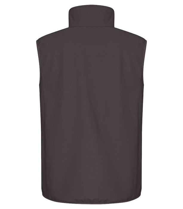 Clique Classic Softshell Väster – 3-Lagers Softshellväst - Mörkgrå - Herr